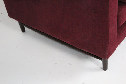 JOHN LEWIS BOOTH MEDIUM 2 SEATER SOFA IN A DEEP RED