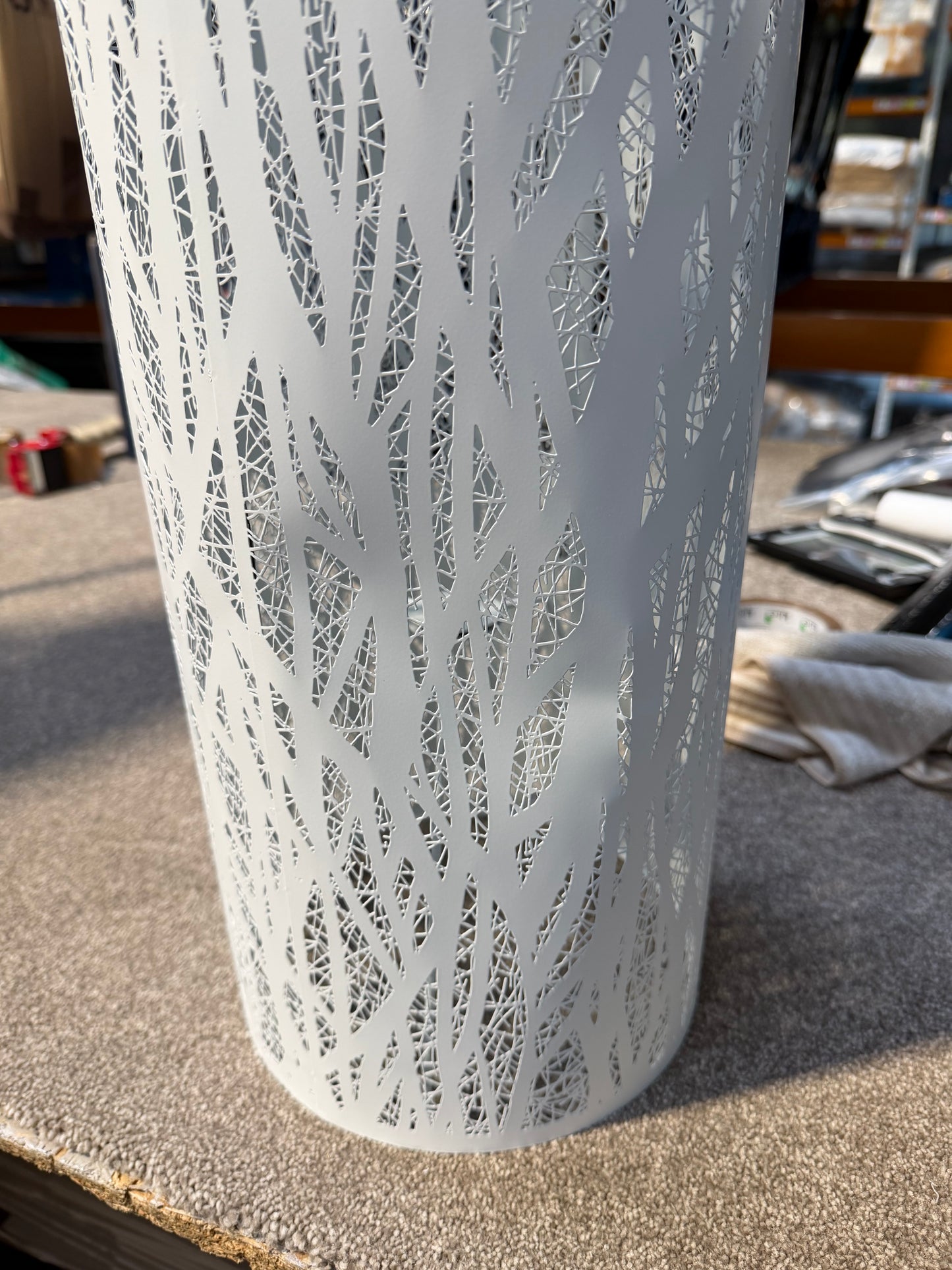 list John Lewis Devon Floor Lamp, White