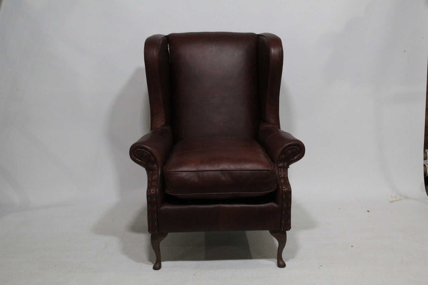 John Lewis Saddle Leather Armchair, Dark Leg, Darwin Dark Brown