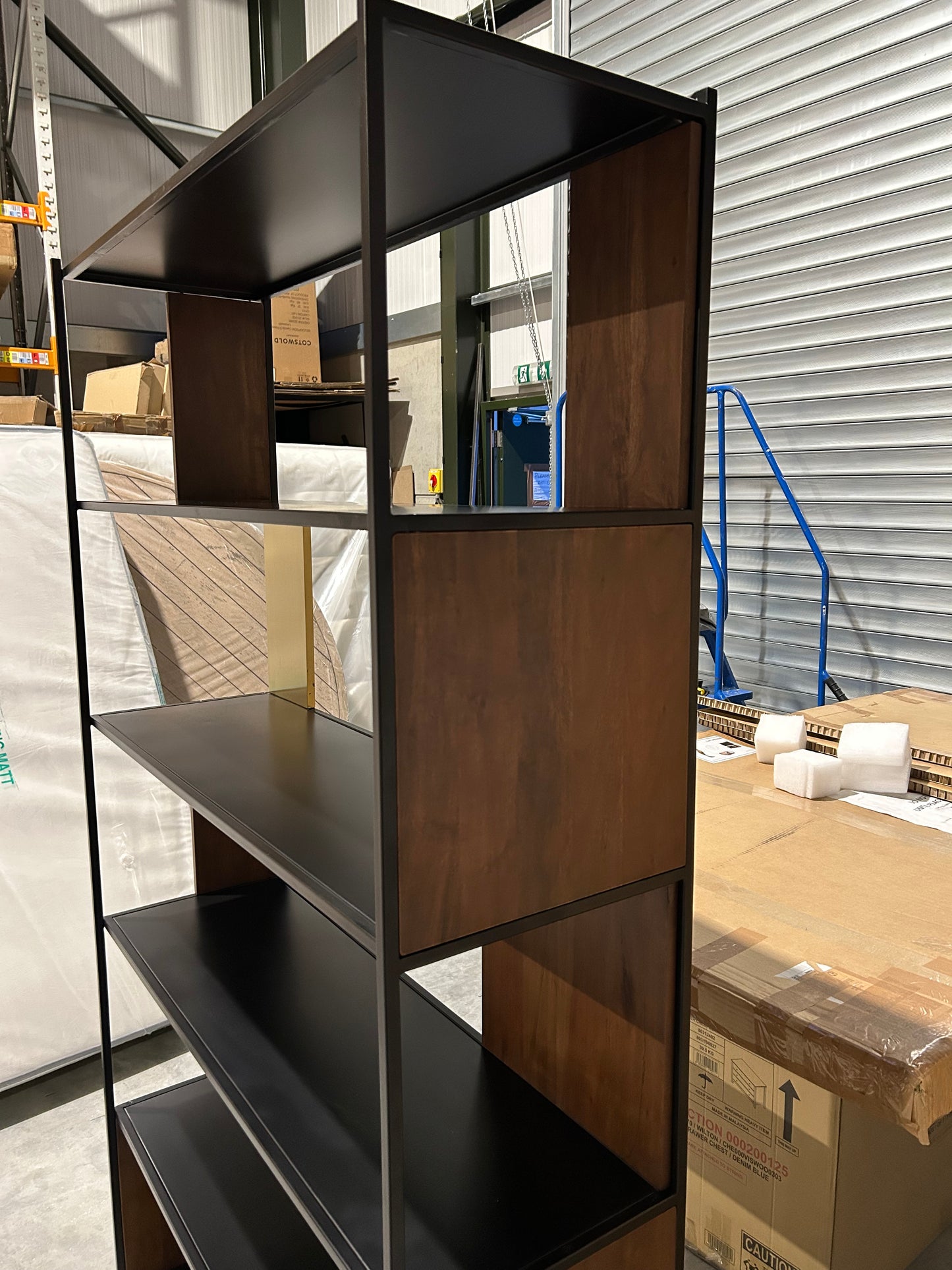 Swoon John Lewis + Swoon Brunel Wide Shelving Unit, Brown