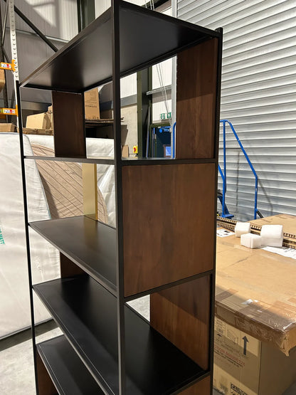Swoon John Lewis + Swoon Brunel Wide Shelving Unit, Brown Storage