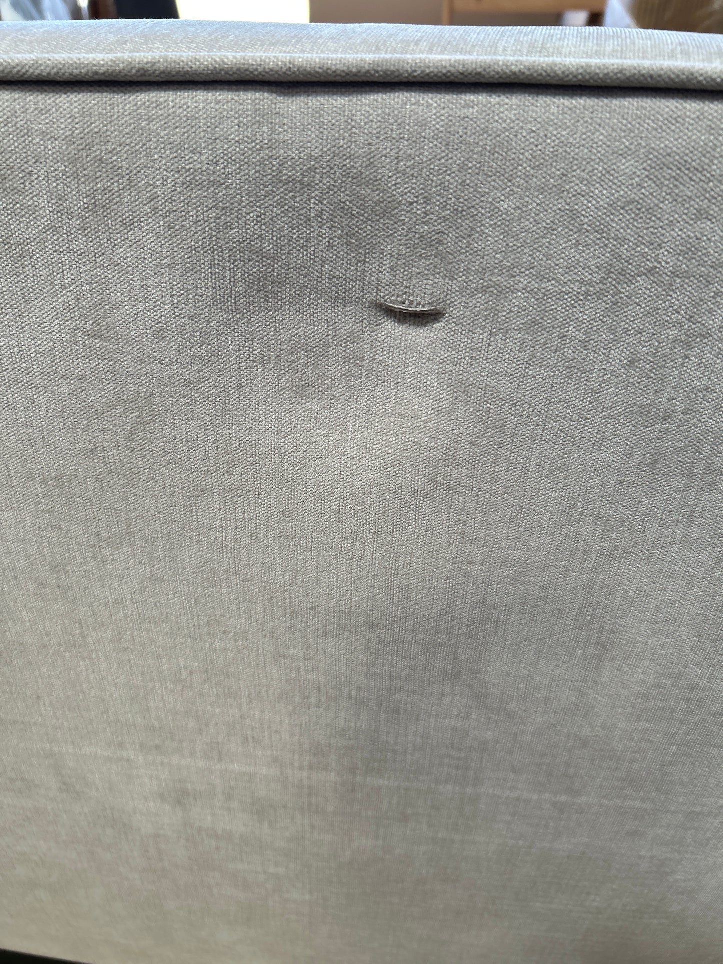 John Lewis Clyde Upholstered Bed Frame, Double, Brushed Weave Beige