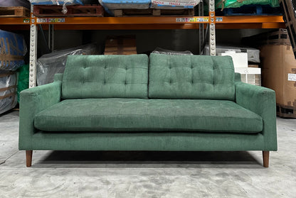 John Lewis Draper II Large 3 Seater Sofa, Dark Leg, Alpine Green