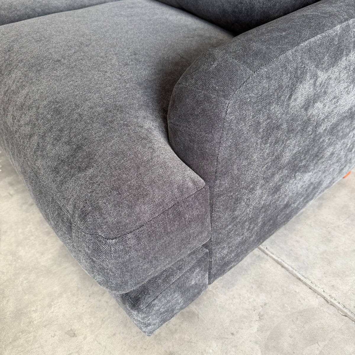 John Lewis Clover Small 2 Seater Sofa, Dark Leg, Chenille Charcoal