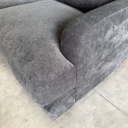 John Lewis Clover Small 2 Seater Sofa, Dark Leg, Chenille Charcoal