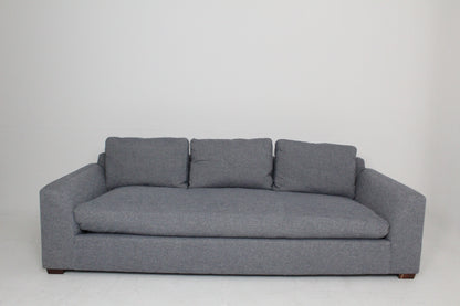 John Lewis Tortona Grand 4 Seater Sofa In Matilda AquaClean Steel