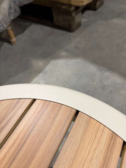 John Lewis Lozenge 4-Seater Modular Curved Garden Sofa & Coffee Table Set Cream