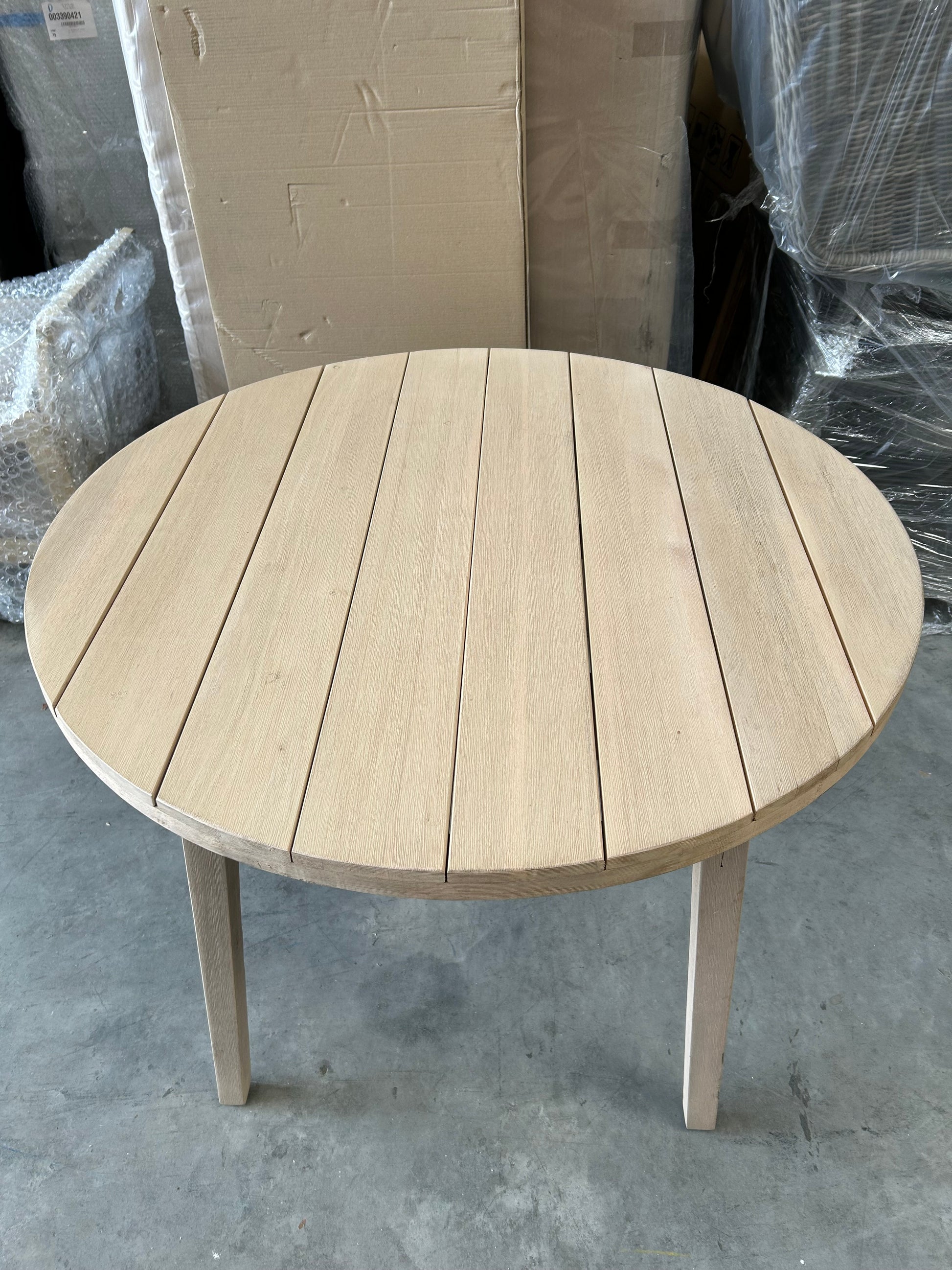 ohn Lewis Burford Round Garden Dining Table, 100cm