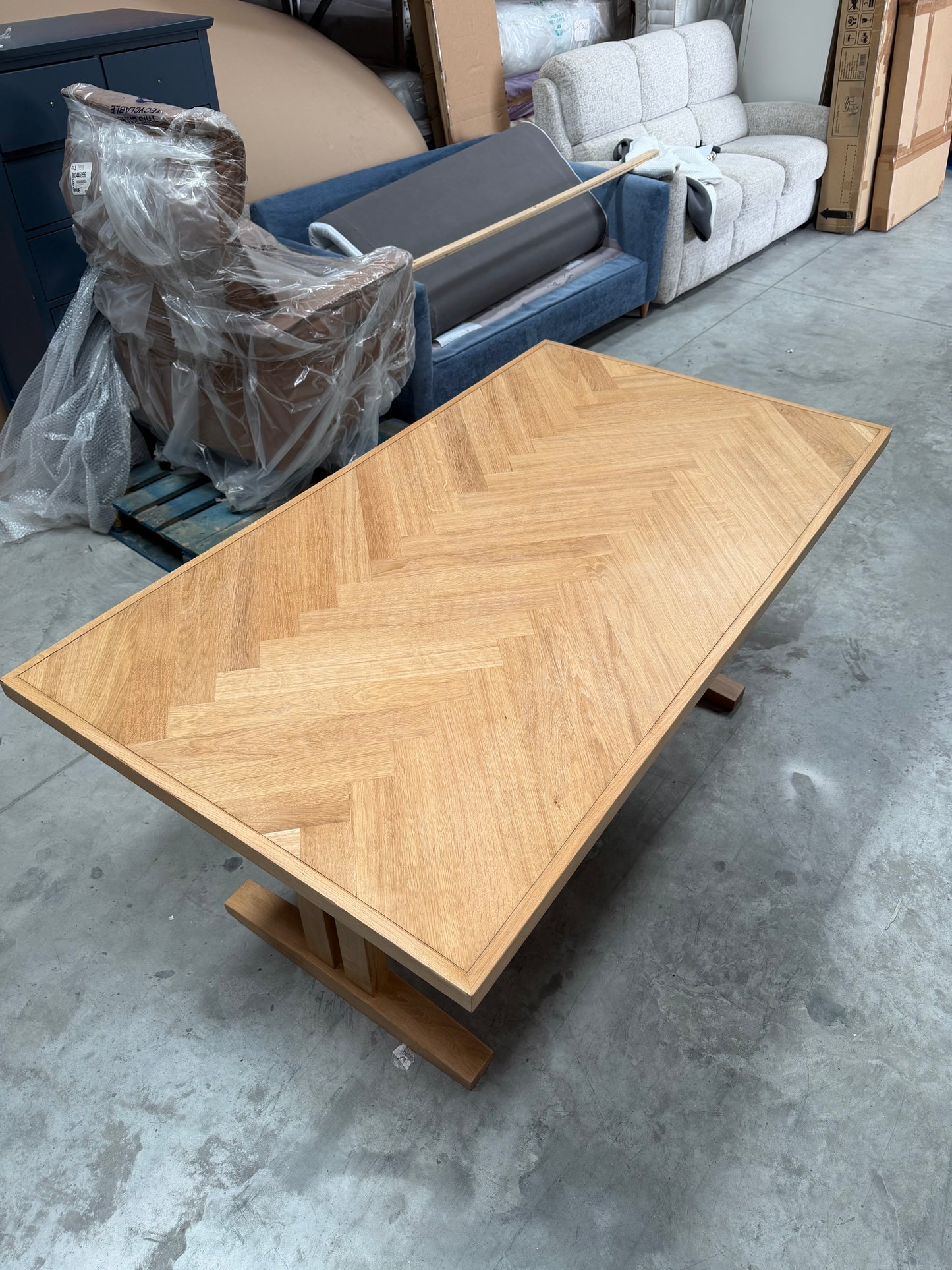John Lewis Estate 6-10 Seater Extending Dining Table, Natural