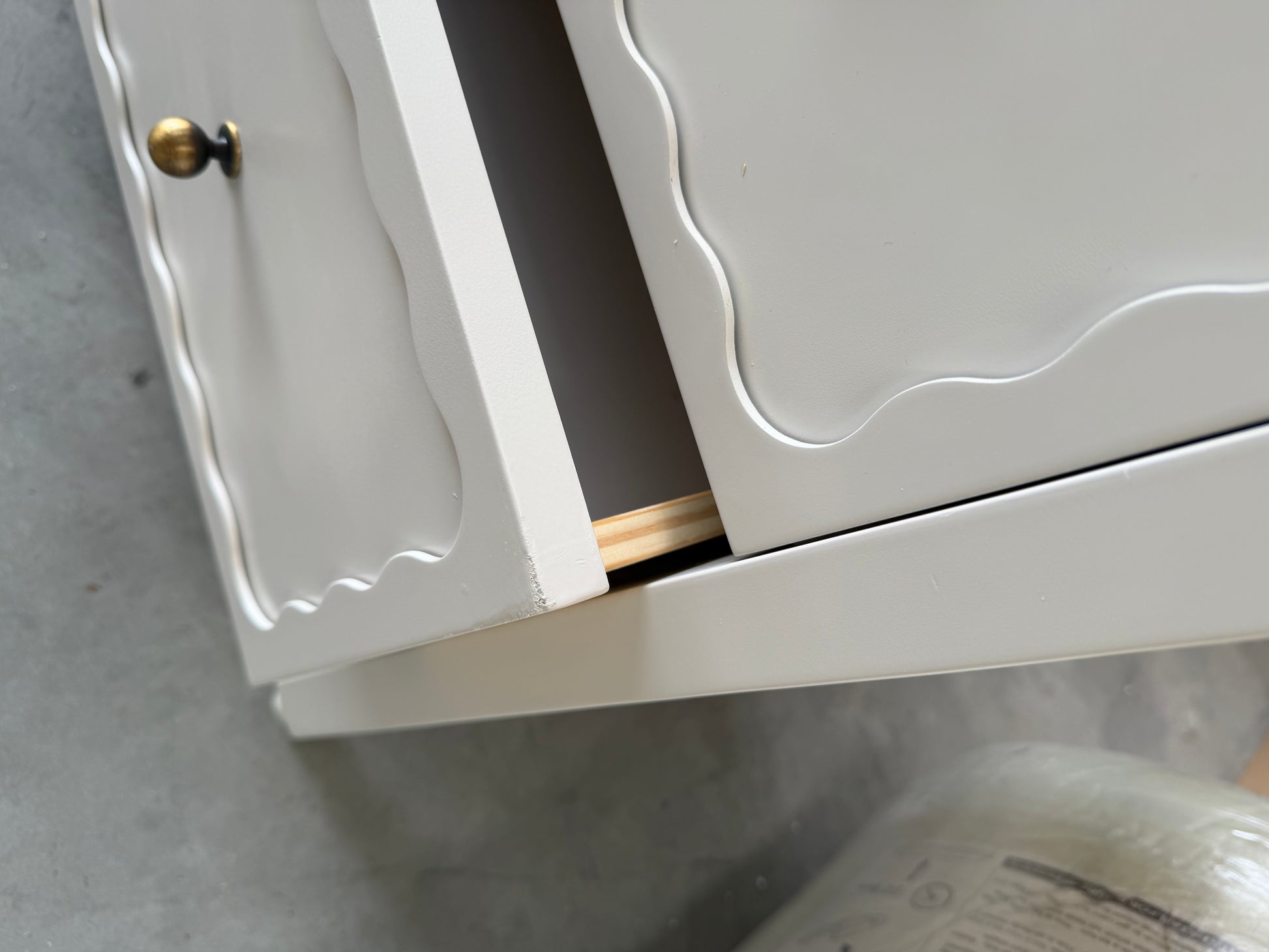 John Lewis Wave 4 Drawer Chest Greige Storage