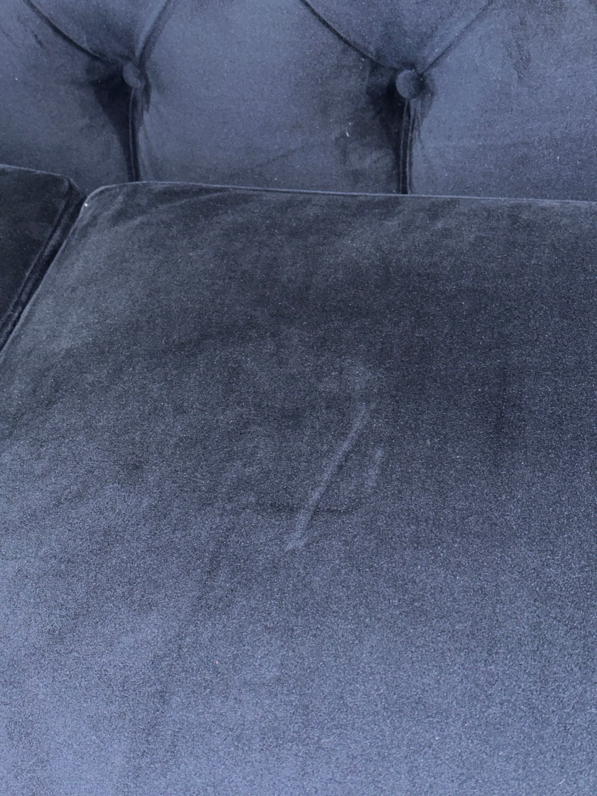 Swoon Pritchard Large 3 Seater Sofa, Dark Leg, Ink Velvet 