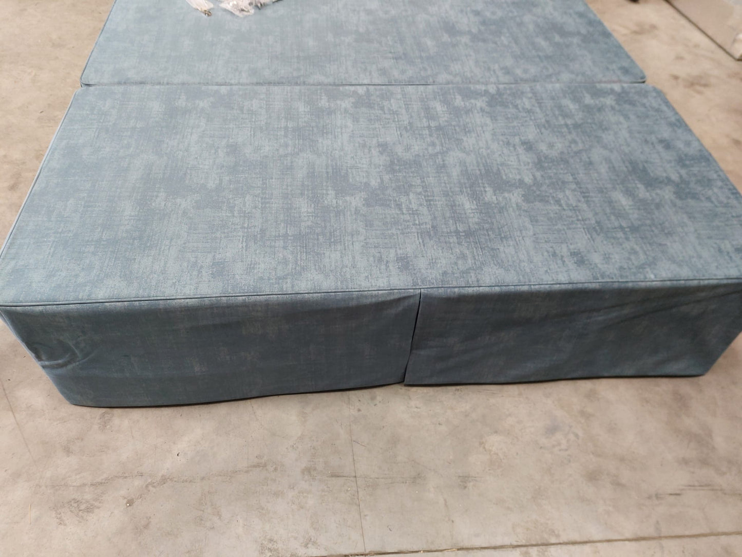 Hypnos HideAway™ Upholstered Divan Base, Super King Size Premium Range Material Blue