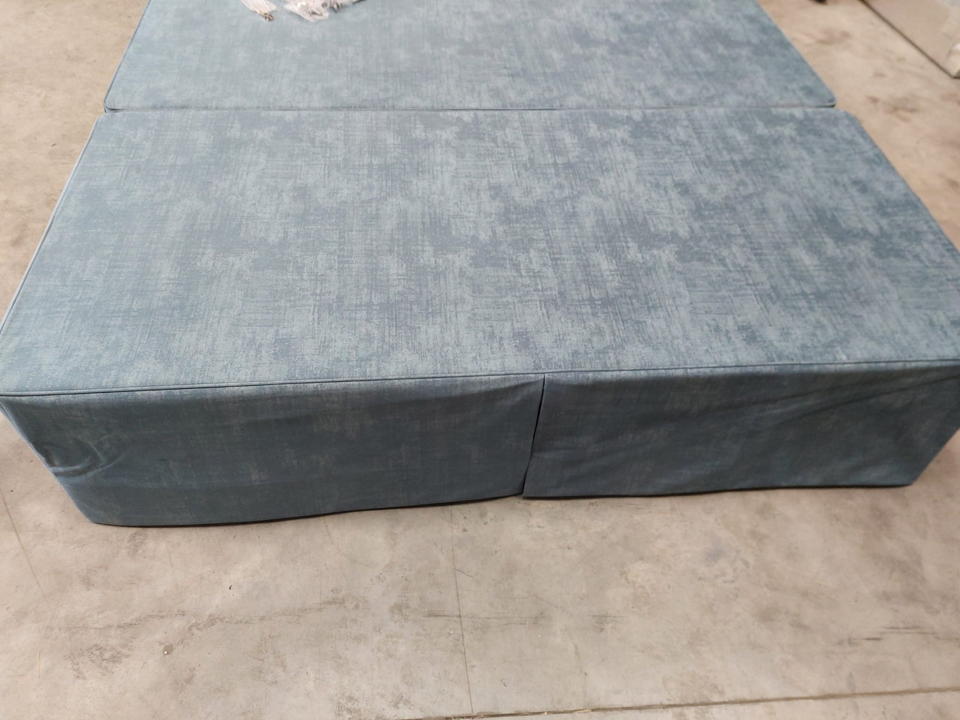 Hypnos HideAway™ Upholstered Divan Base, Super King Size Premium Range Material Blue