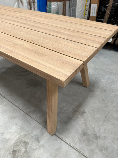 John Lewis Burford Rectangular Garden Dining Table, 190cm Natural