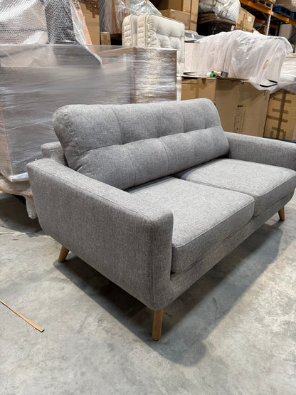 John Lewis Barbican Medium 2 Seater Sofa Aquaclean Connie Grey