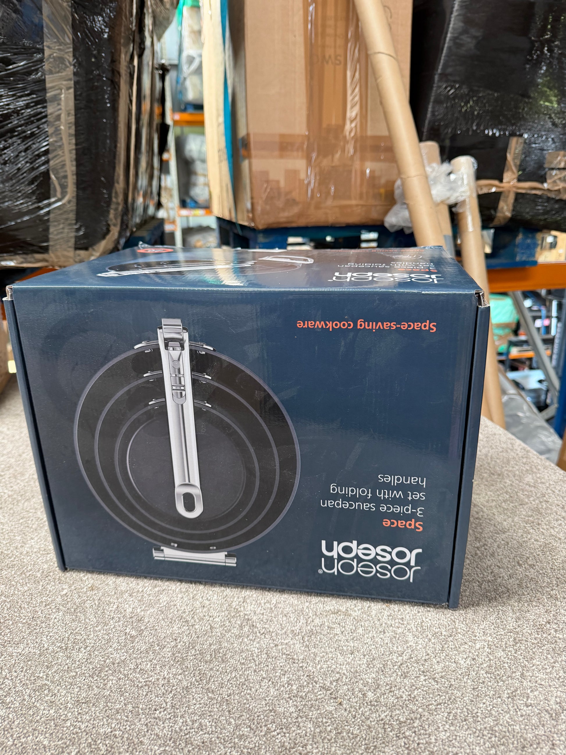 Joseph Joseph Space Folding Handle Aluminium Non-Stick Saucepan & Accessories Se