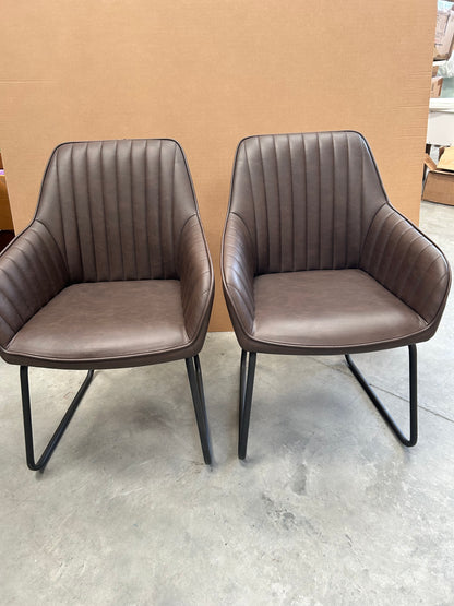 John Lewis Brooks II Side Dining Chairs, Set of 2, Mocha