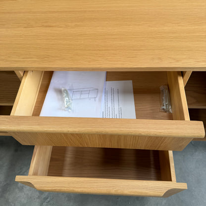 John Lewis Notch 2 Door 2 Drawer Sideboard in Oak