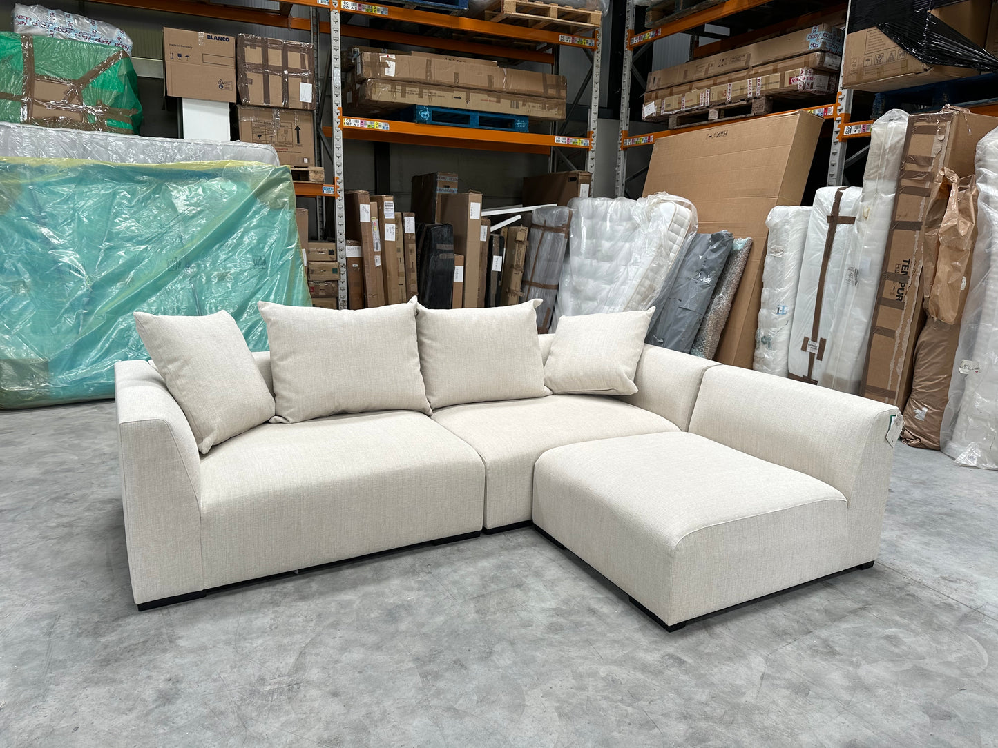 John Lewis Tokyo Medium RHF Corner Group Aquaclean Connie Natural