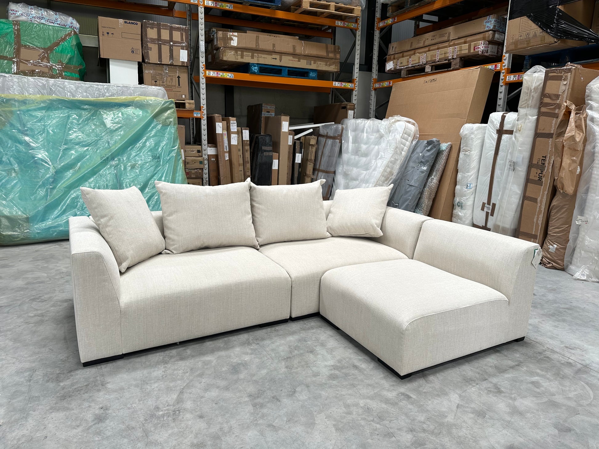 John Lewis Tokyo Medium RHF Corner Group Aquaclean Connie Natural