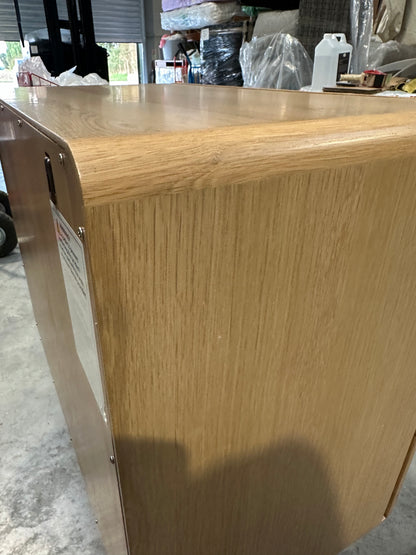 John Lewis Rattan 3 Drawer Chest, Oak