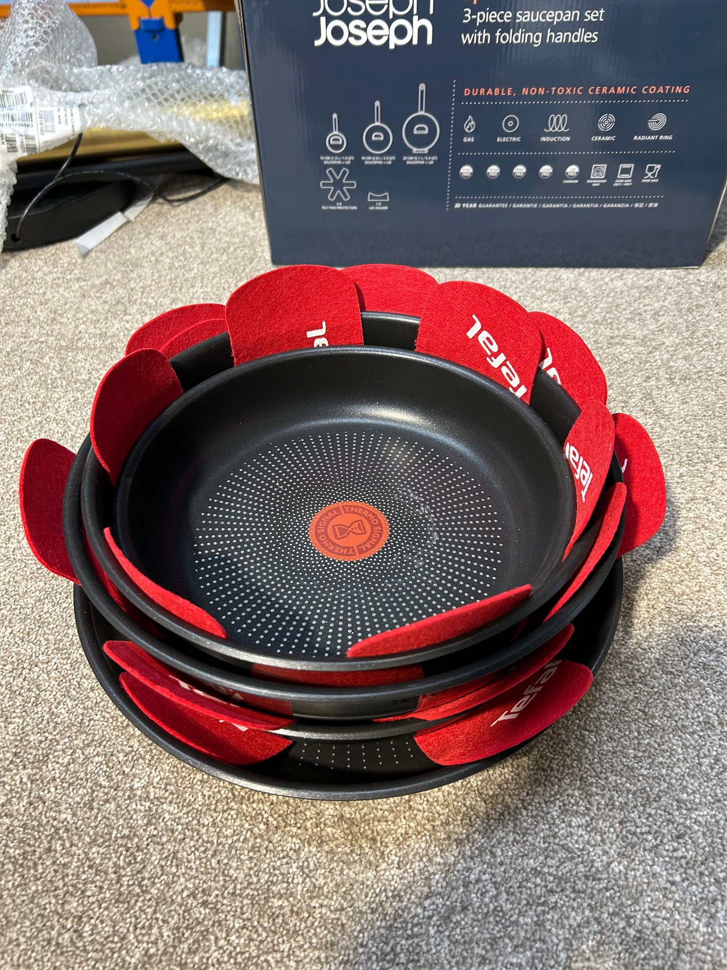 Tefal Ingenio SoLight Aluminium Non-Stick Pan Set, 8 Piece