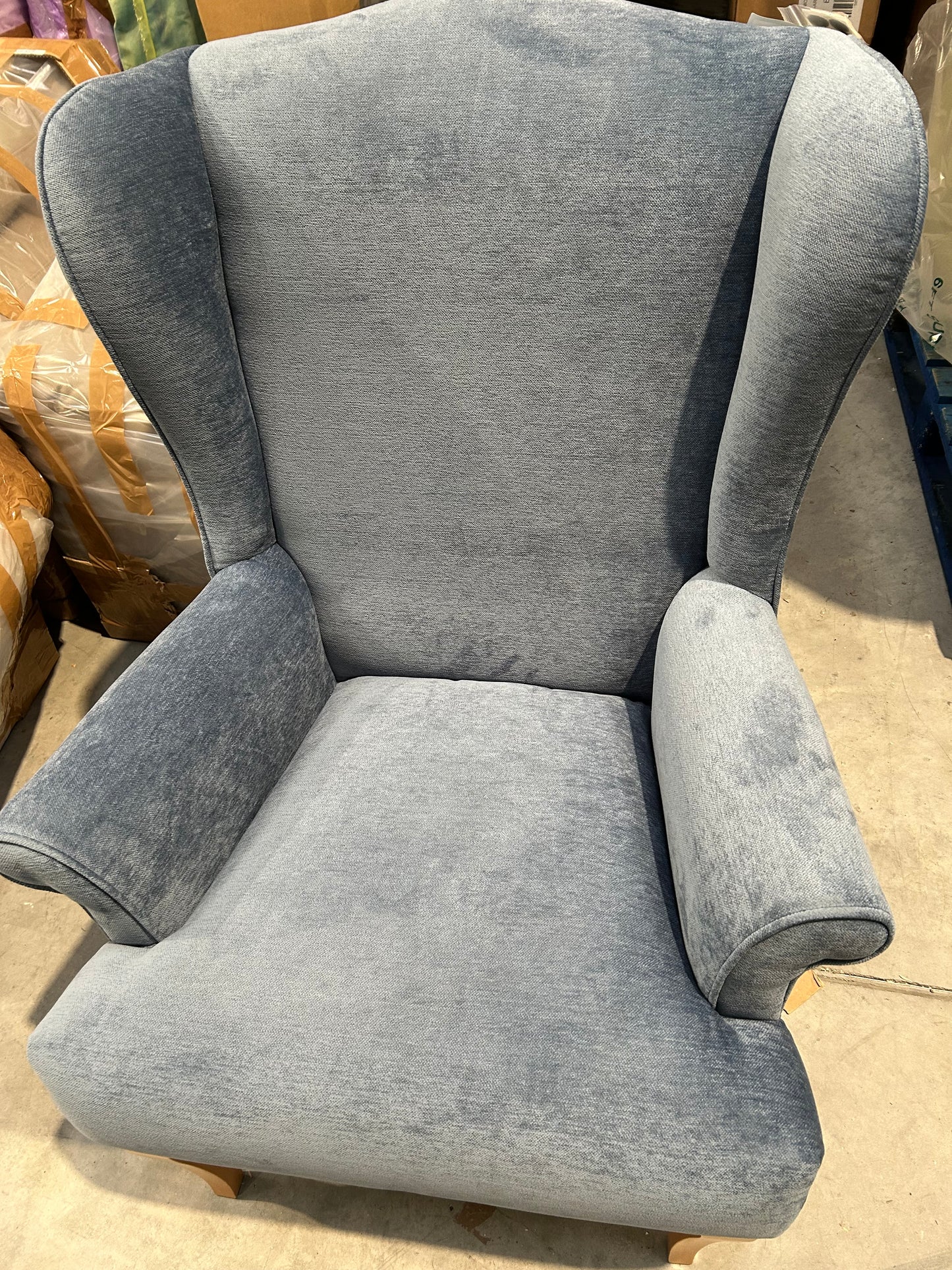 John Lewis Shaftesbury Armchair Aquaclean Titan Blue Parker Knoll
