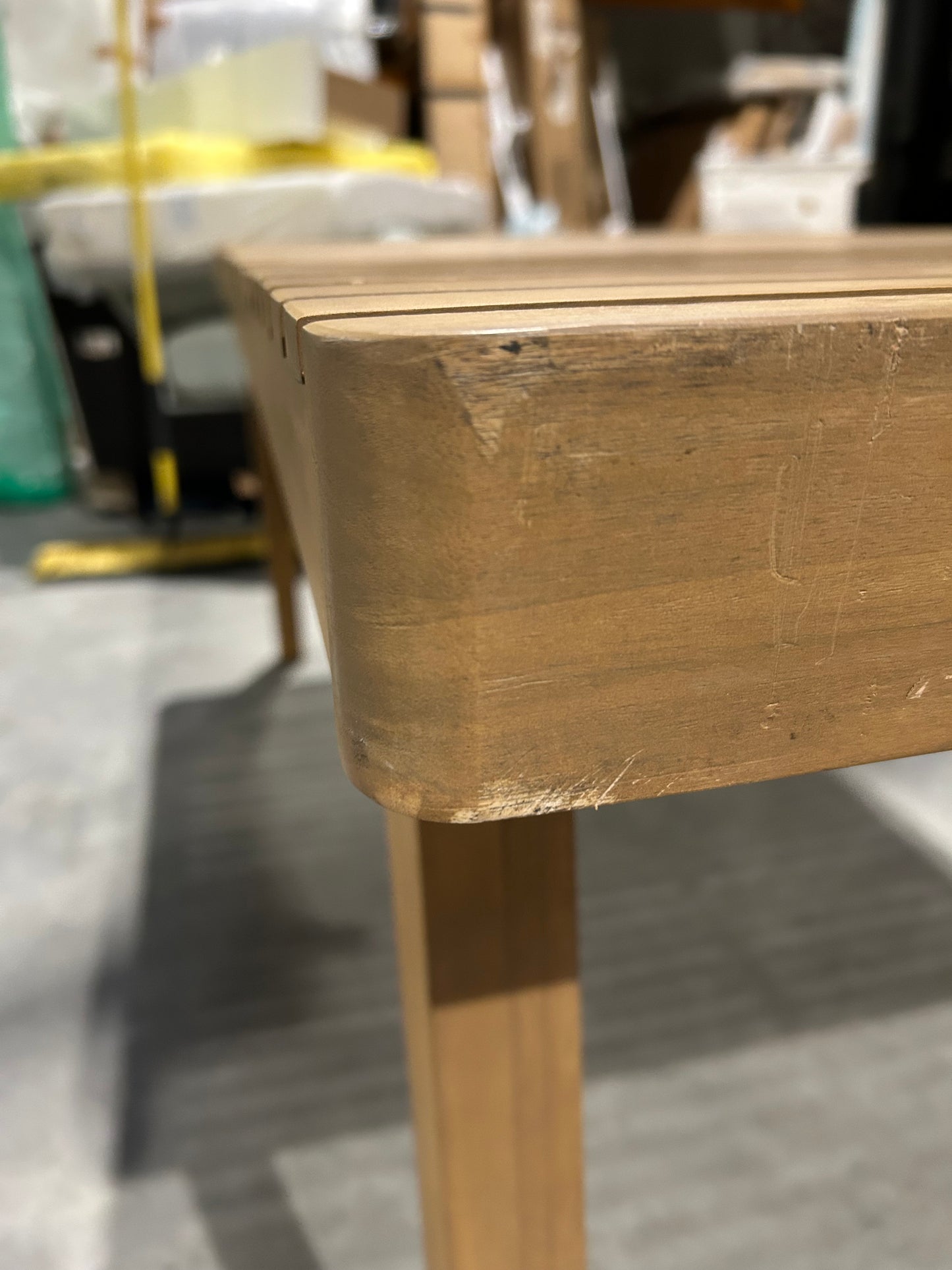 John Lewis Mona Rectangular Garden Dining Table, 175cm Natural