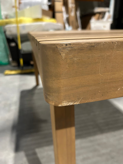 John Lewis Mona Rectangular Garden Dining Table, 175cm Natural