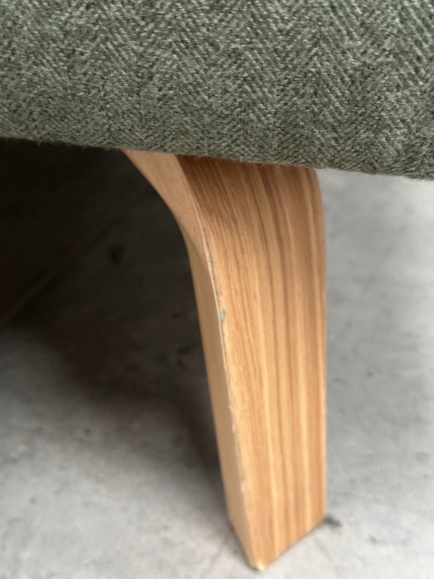 John Lewis Archie II Armchair Brushed Tweed Green