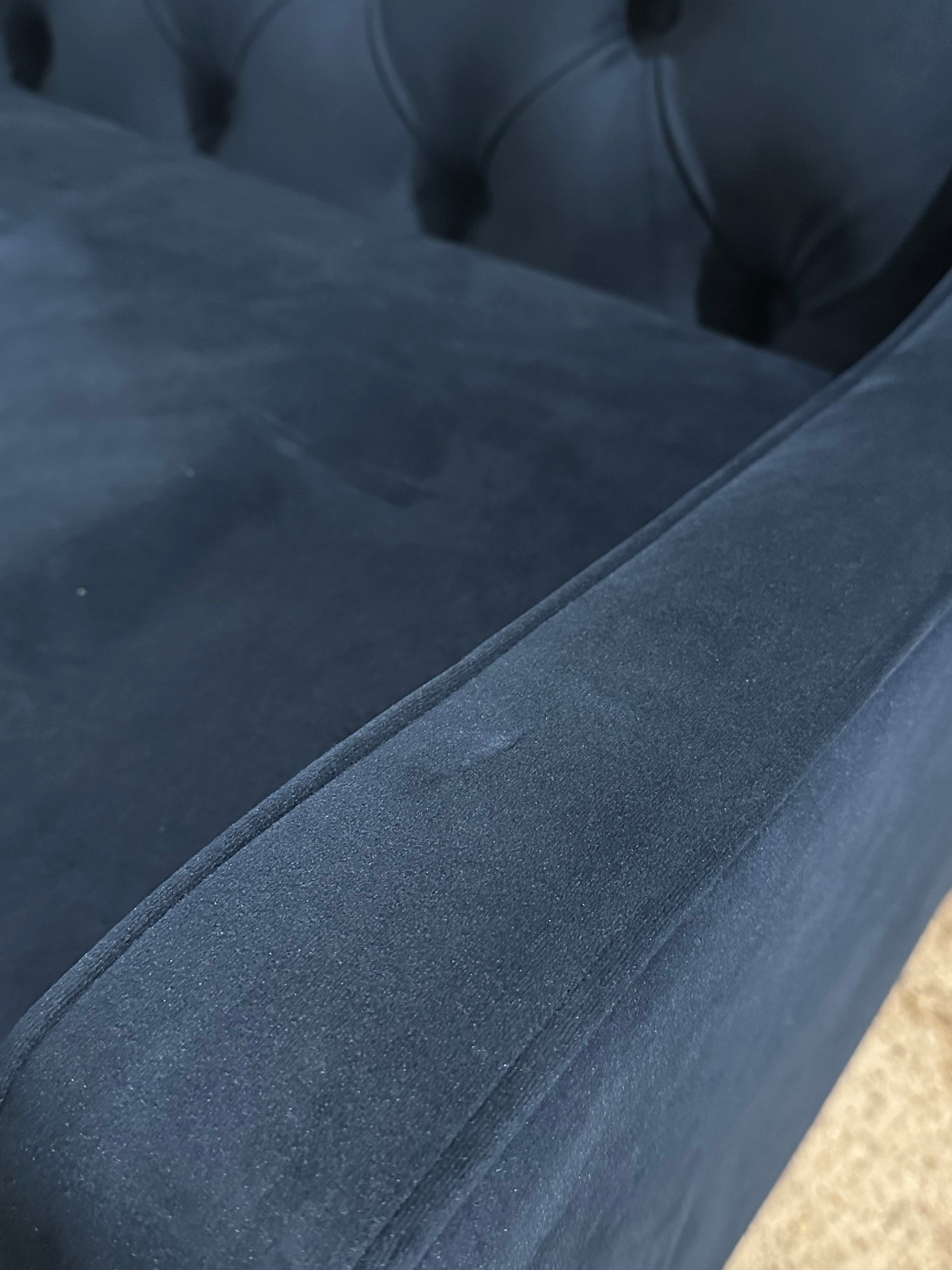 Swoon Pritchard Medium 2 Seater Sofa, Dark Leg, Ink Velvet 