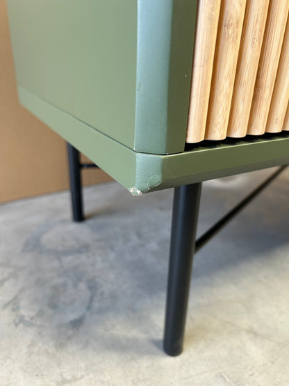 John Lewis Ridge 2 Door Cabinet  Avocado