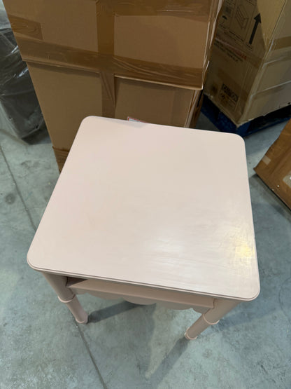 John Lewis Hem Bedside Table Blush Pink