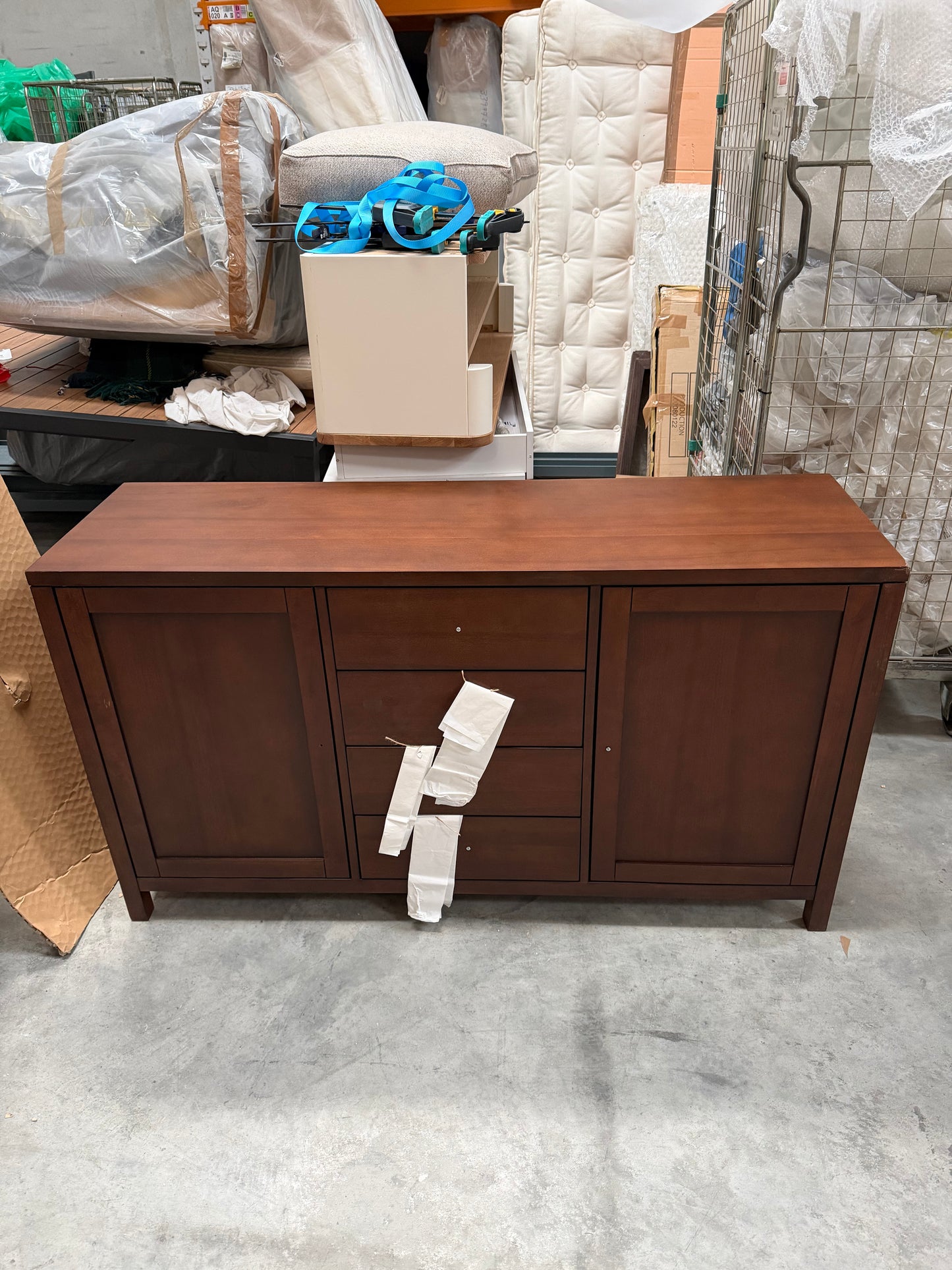 John Lewis Medan Wide Sideboard, Dark Stain