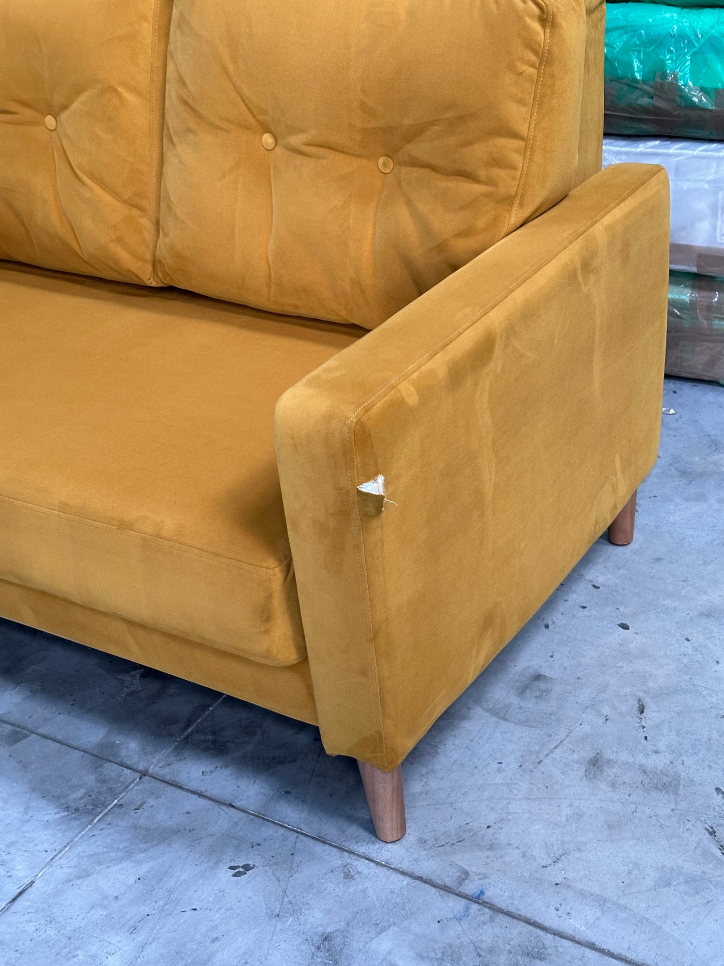 G Plan Vintage The Fifty Four Large 3 Seater Sofa Bed, Plush Turmeric