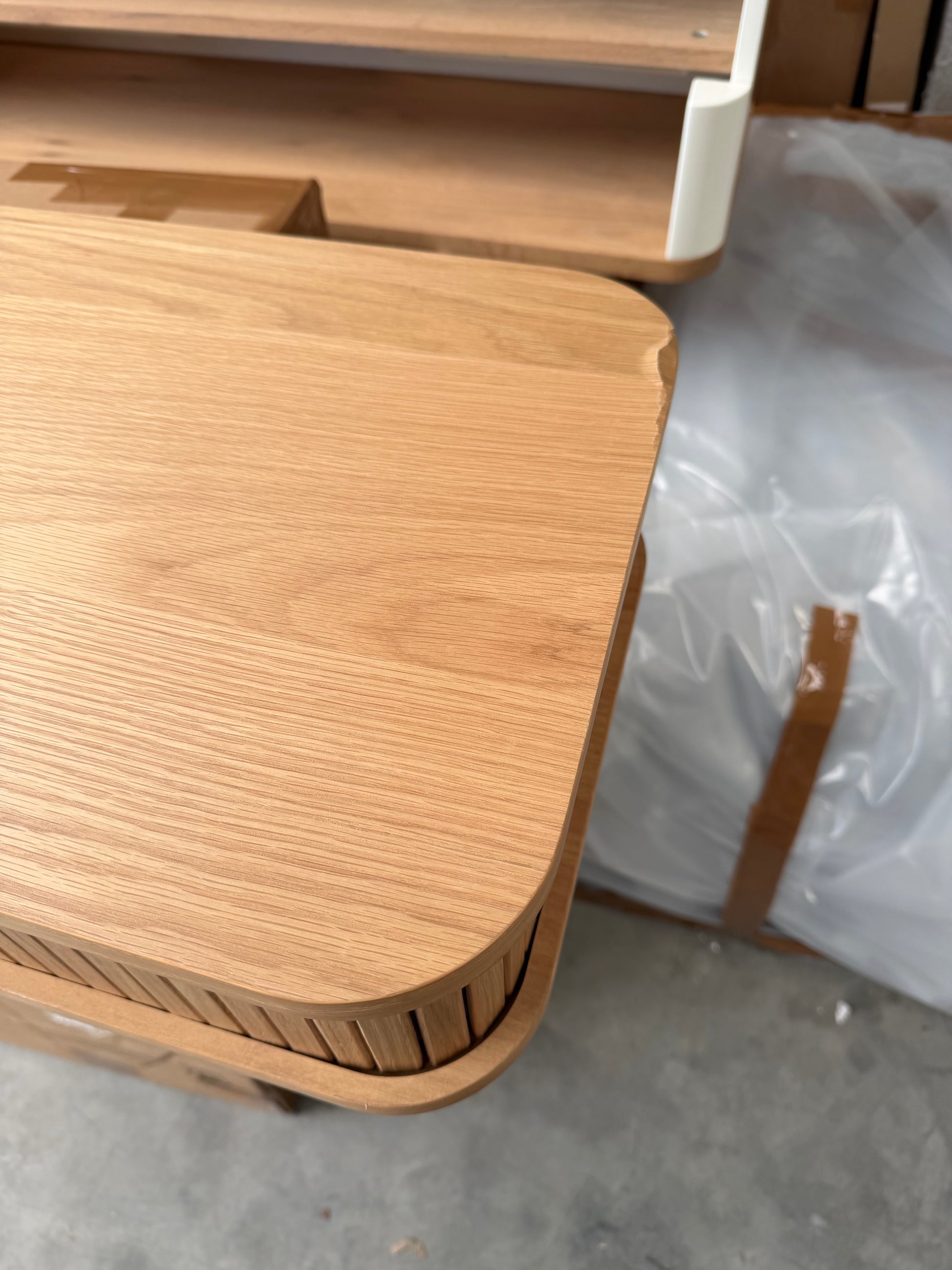 John Lewis Grayson Storage Console Table Oak