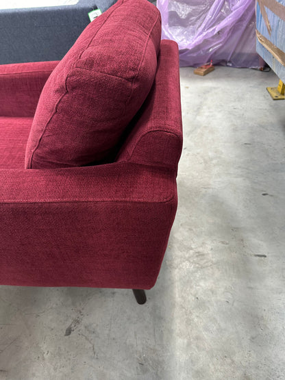 John Lewis Barbican Armchair Easy Clean Chenille Red Wine