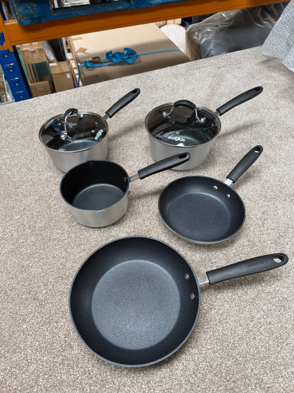 Eaziglide Neverstick+ Aluminium Non-Stick Pan Set, 5 Piece LIST