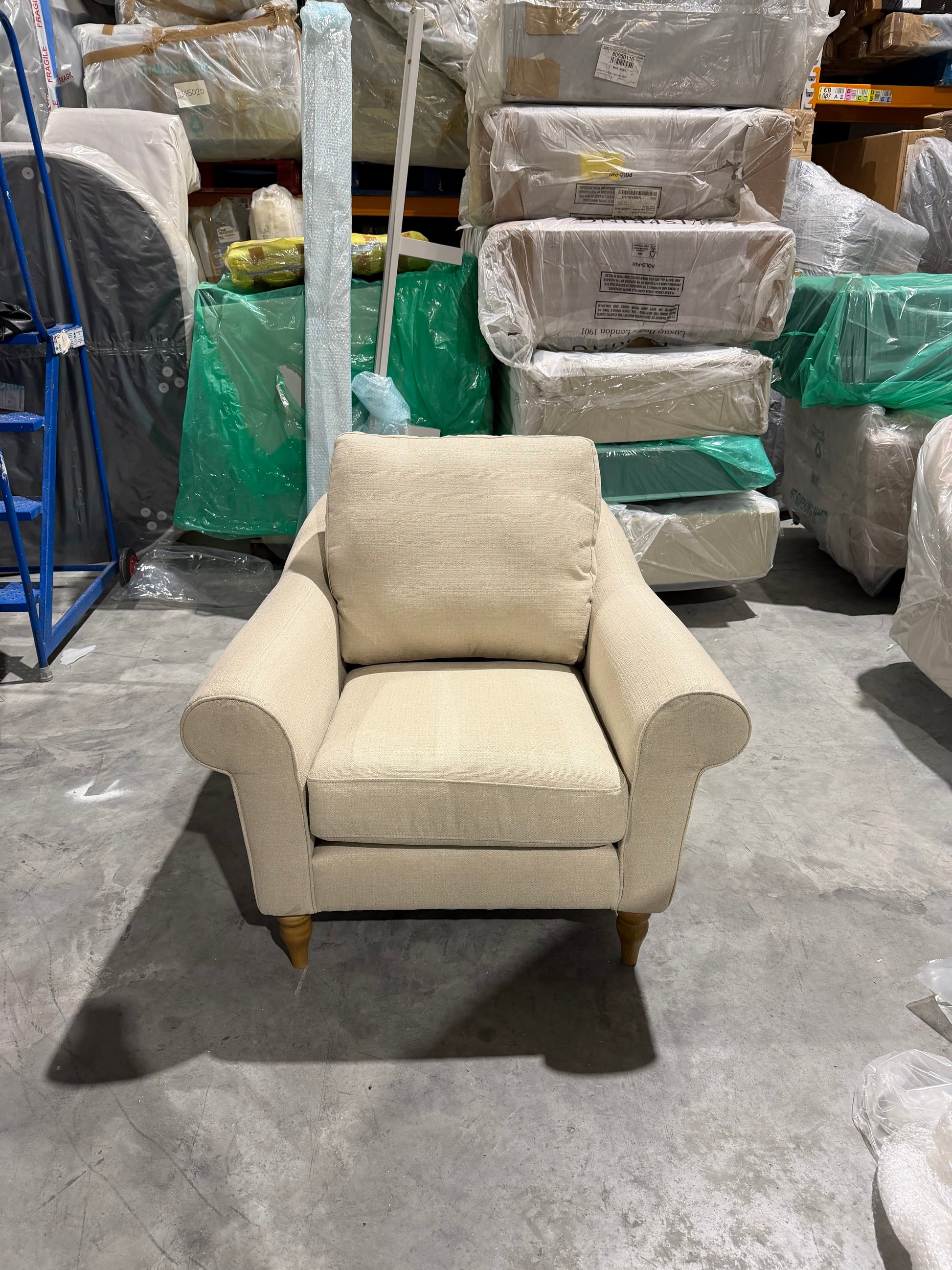 John Lewis Camber Armchair Chenille Weave Putty
