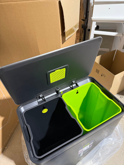 EKO Ecocasa 2 Section Recycling Pedal Bin, 2x 20L