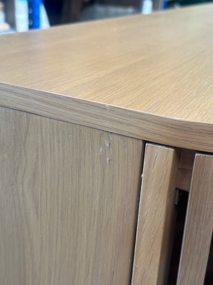 John Lewis Slatted TV Stand Sideboard for TVs up to 60in  Oak