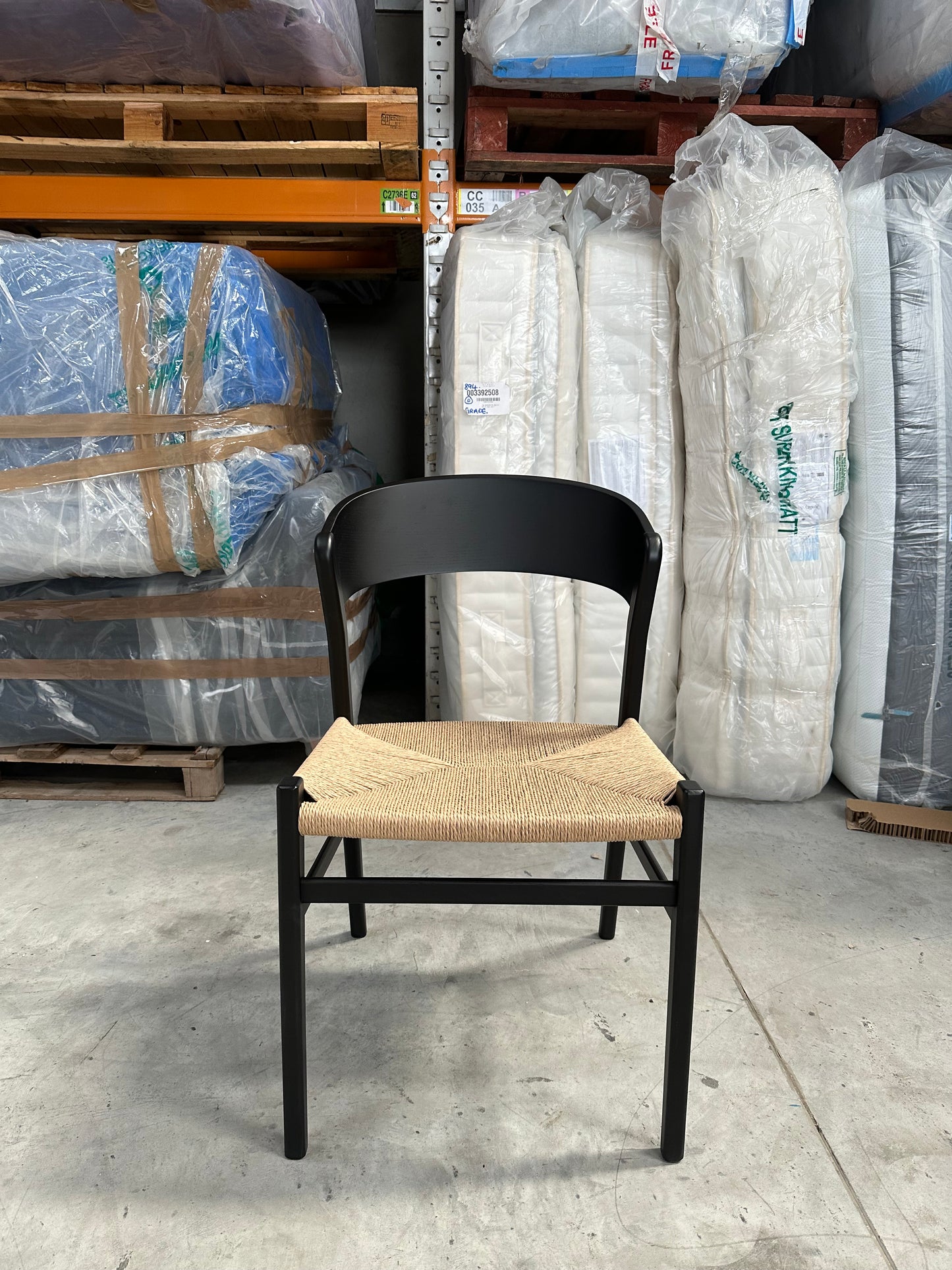 John Lewis Scandi Dining Chair, FSC Certified (Ash Wood), Black