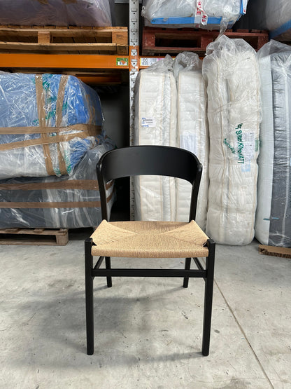 John Lewis Scandi Dining Chair, FSC Certified (Ash Wood), Black