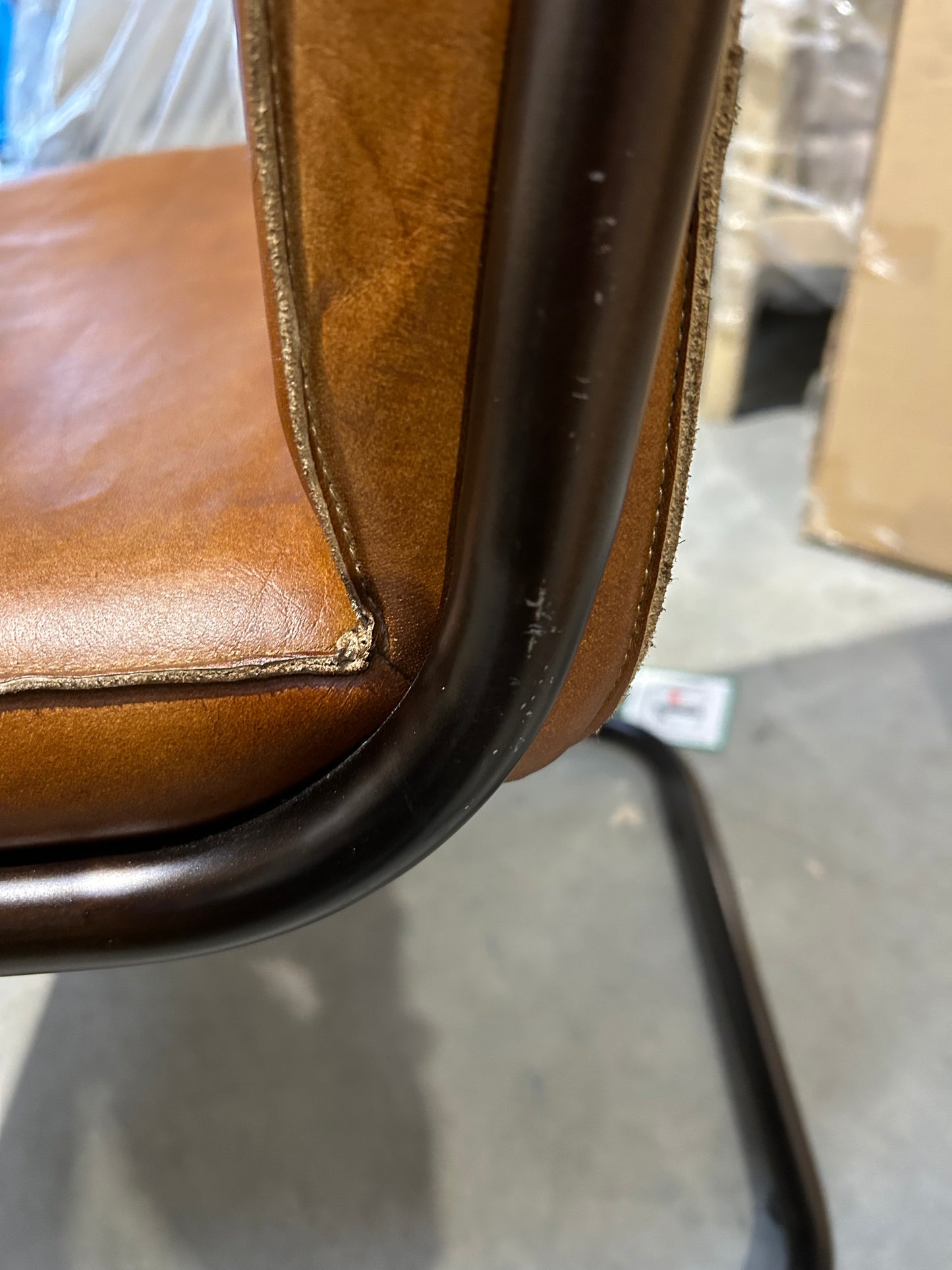 Nkuku Narwana Leather Desk Chair  nkuku Narwana Leather Desk Chair, Aged Tan