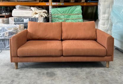 John Lewis Harbour Large 3 Seater Sofa in Relaxed Linen Blend Butterscotch