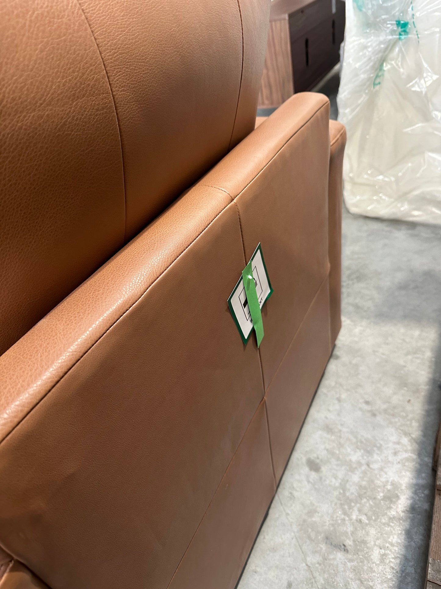 John Lewis Oliver II Leather Armchair Light Leg Selvaggio Congnac