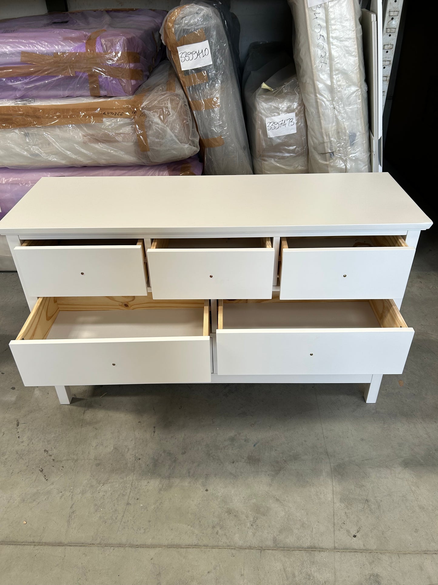 John Lewis Chest of Drawer White Wilton 7 Drawer Storage