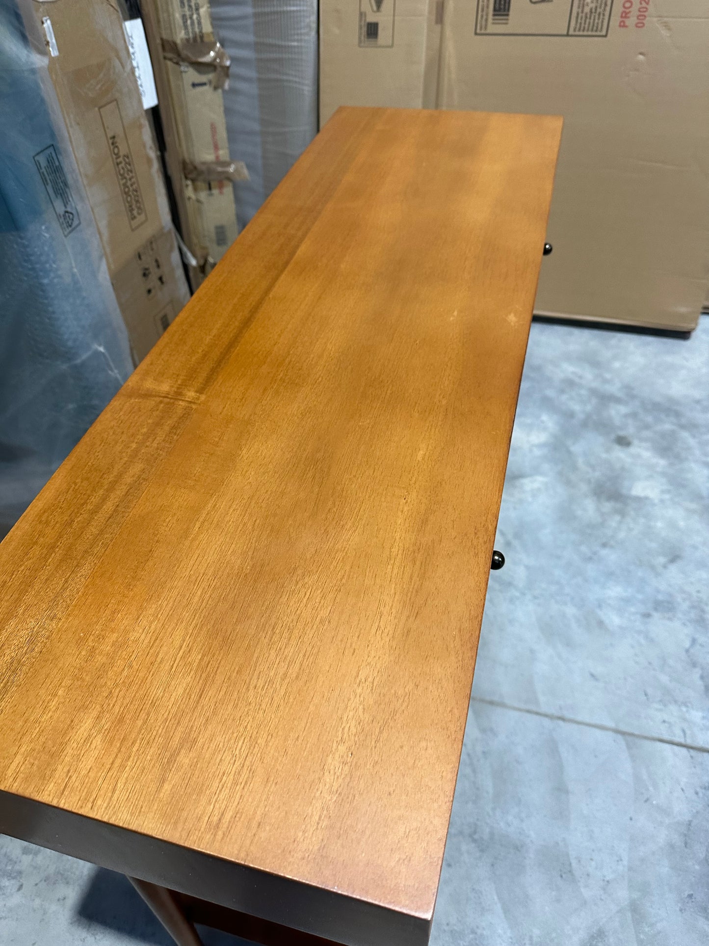 West Elm Mid-Century Wood Console Table, Acorn