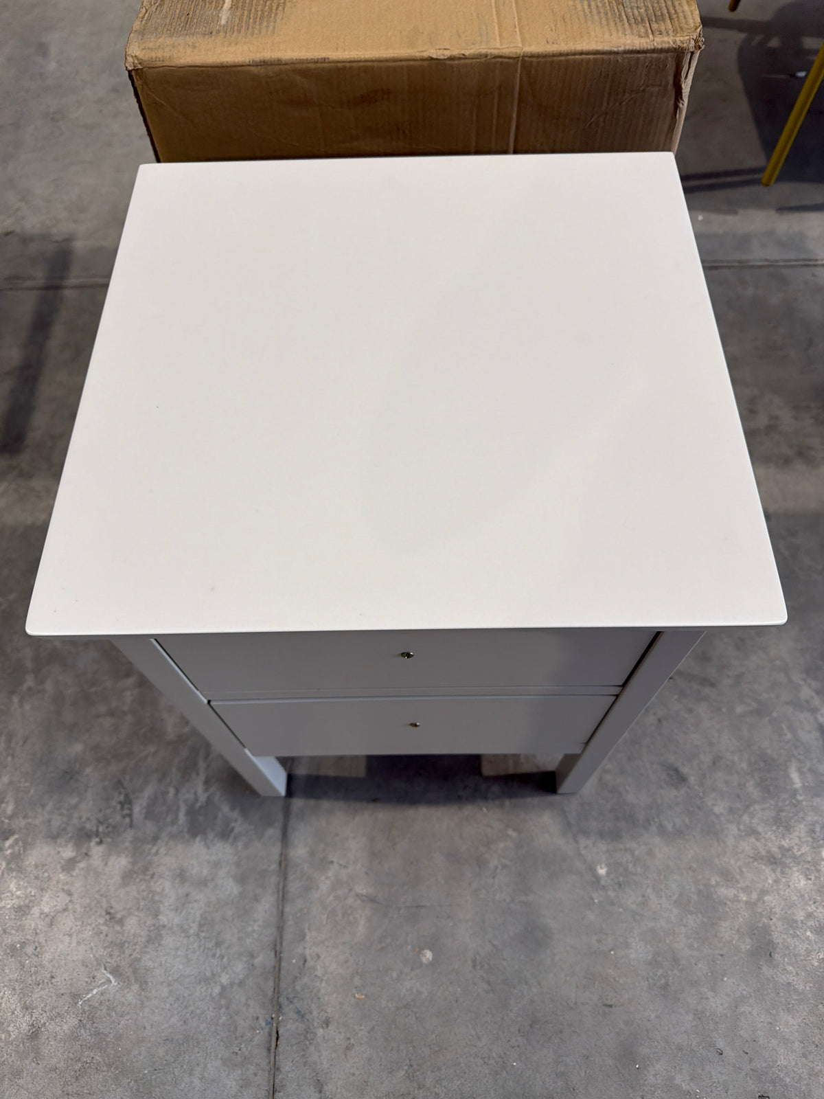 John Lewis  2 Drawer Bedside Storage Cabinet Linen Wilton
