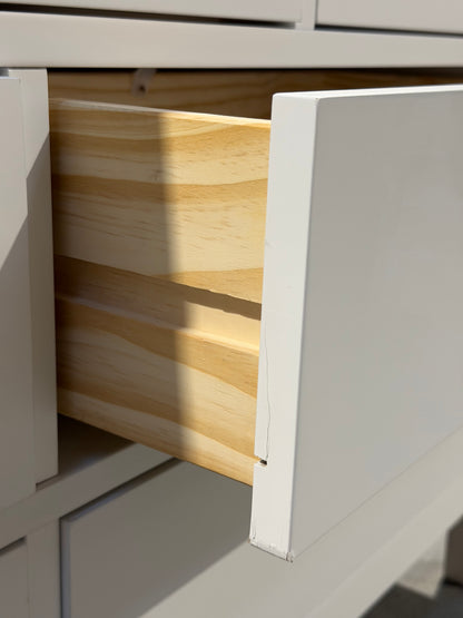 John Lewis Chest of Drawer 7 Drawer Chest White  White Wilton